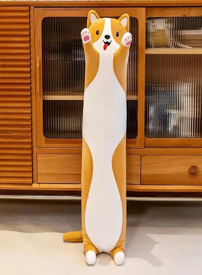 TechMax Solution وسادة الكلب البرتقالي الطويل القطيفة من TechMax Solution - مفاجأة عيد ميلاد دافئة مثالية للعناق أو التزيين أو مجرد الاسترخاء. - Image 3